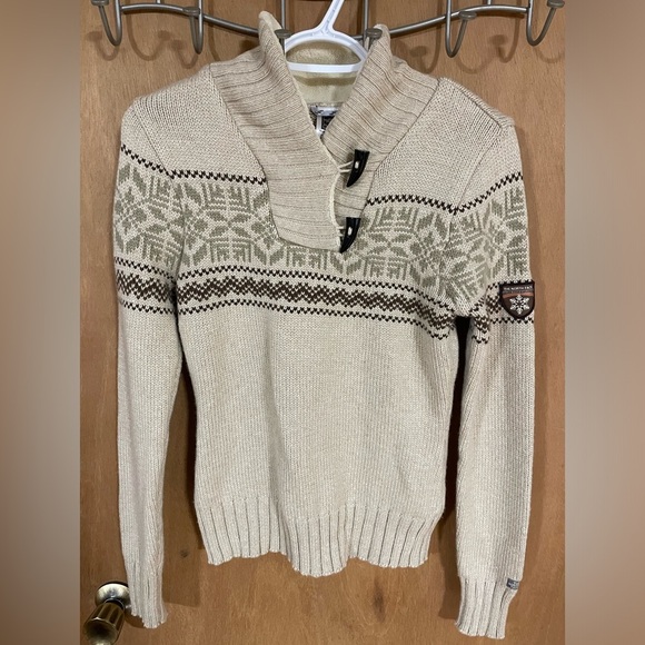 THE NORTH FACE-Women's summit seriesTan and Cream knit sweater - Picture 1 of 5